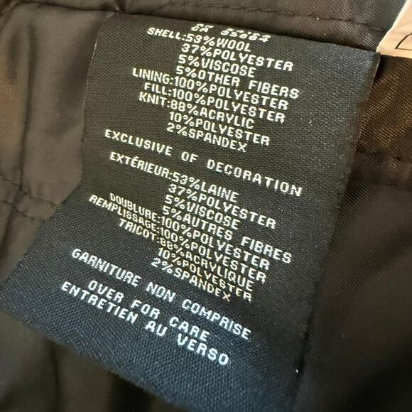 Cole Haan Signature Wool Blend Overcoat w/ Zip Mock Neck Liner (Black) - Medium - Picture 5 of 7